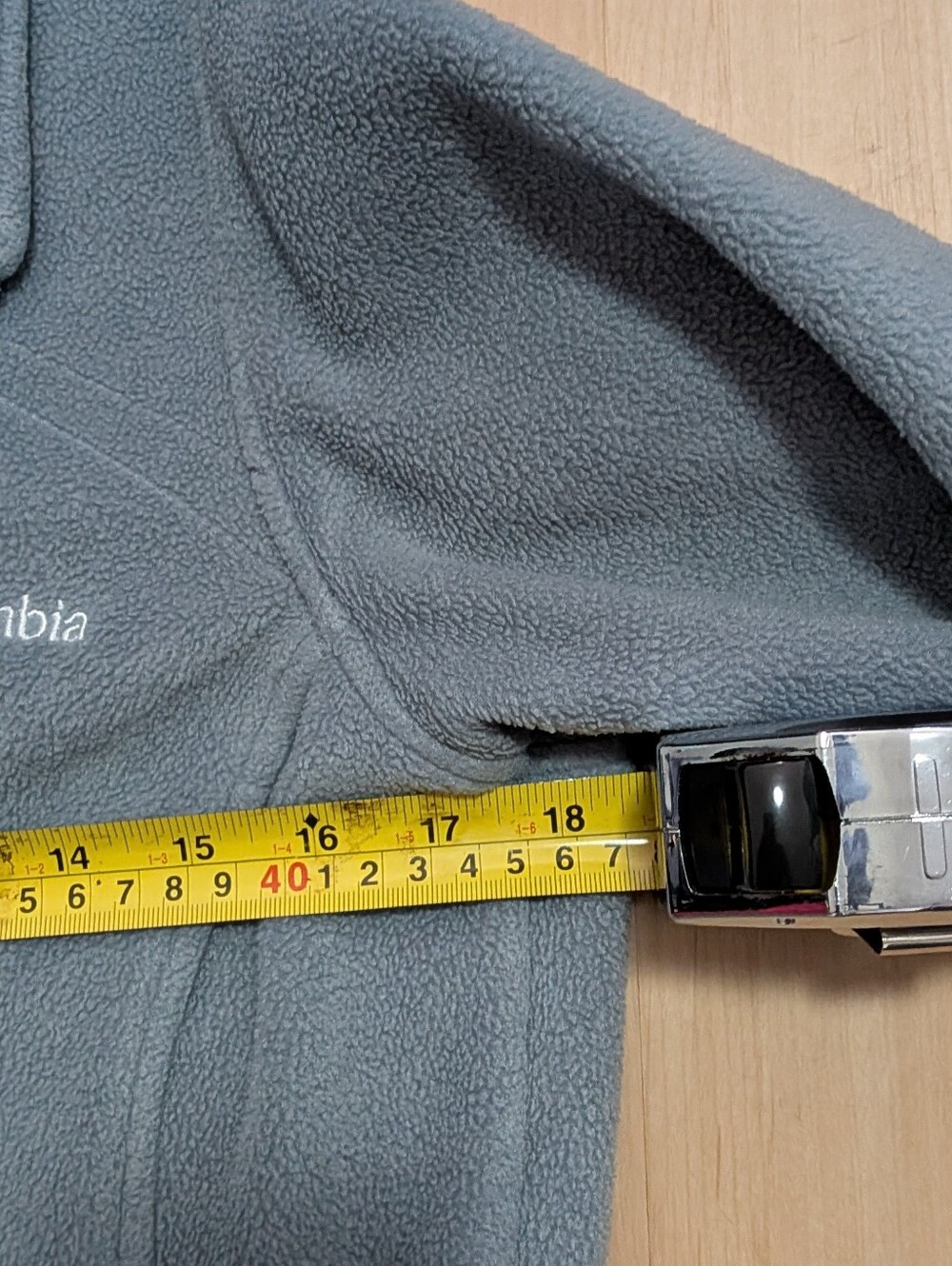 Columbia Women's Full-Zip Fleece Jacket Light Gray Medium - Picture 4 of 5